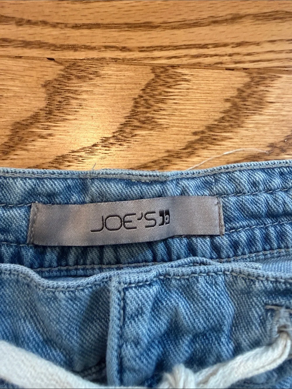 Joe's Jeans Light Blue Wide-Leg Drawstring Jeans - Picture 3 of 5